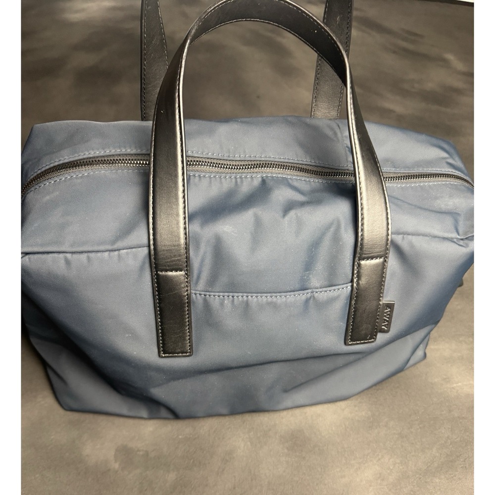 AWAY The Everywhere Bag Nylon Travel Tote Weekend Carry-On Minimalist Slate Blue